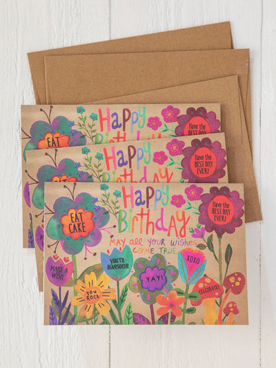"Happy Birthday" Greeting Card Set - 3 pk