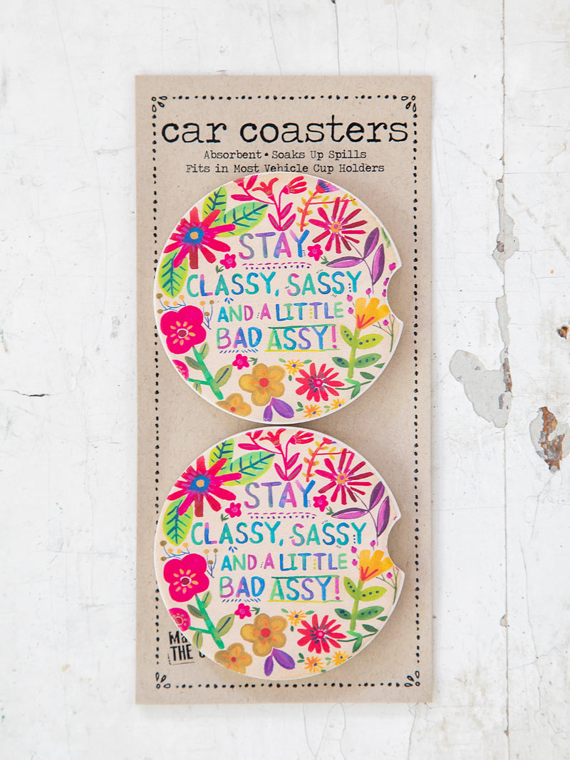 "Stay Classy" Car Coasters