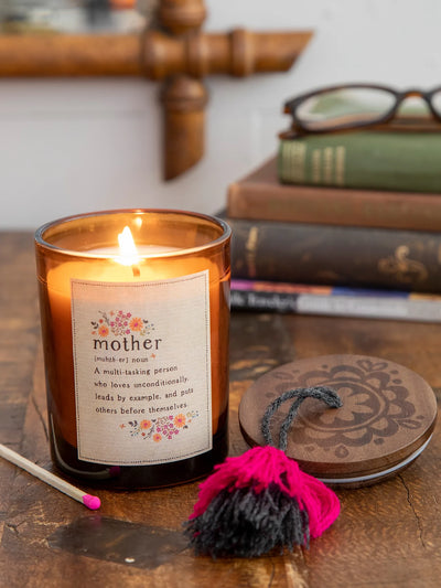 "Mother" Definition Candle