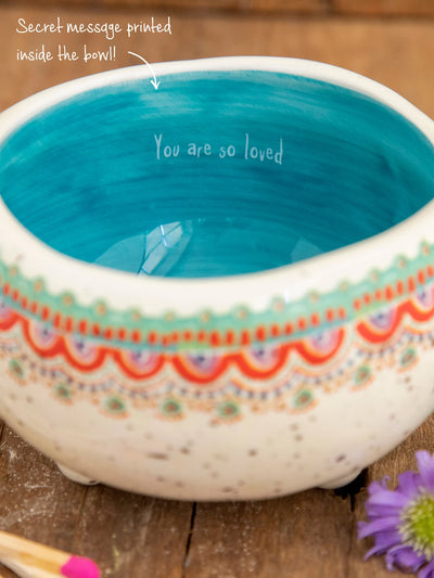 Round Secret Message Candle - Teal
