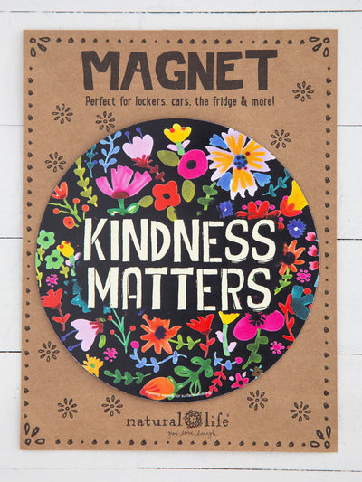 "Kindness Matters" Car Magnet - Black