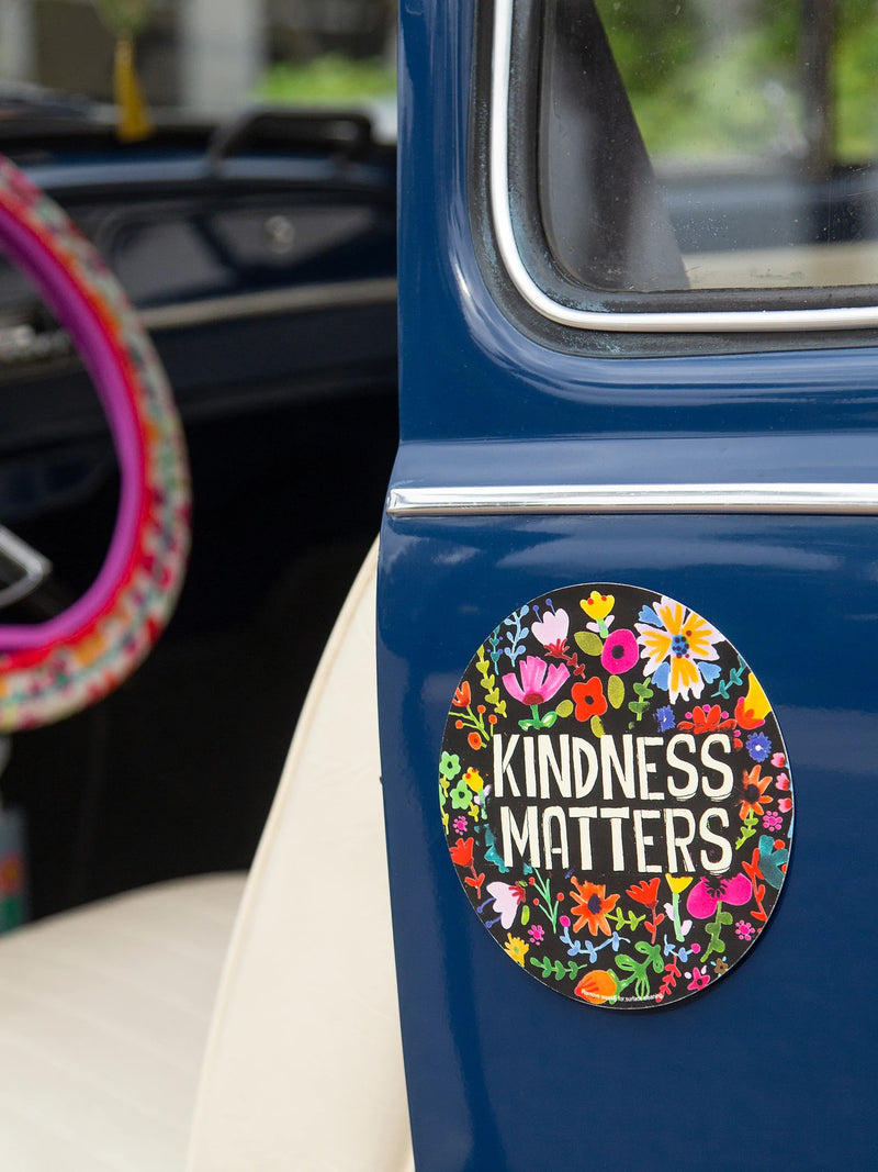"Kindness Matters" Car Magnet - Black