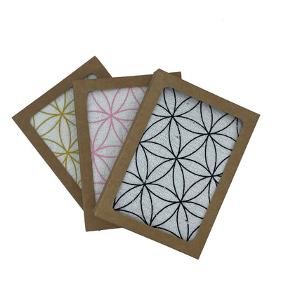 “Flower of Life" Crystal Grid Sacred Cloth - Colors Vary
