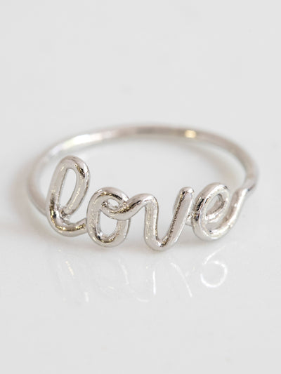 Wire "Love" Ring