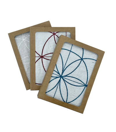 “Seed of Life" Sacred Crystal Grid Cloth - Colors Vary
