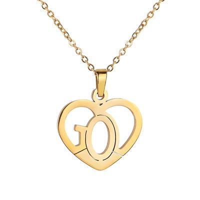 "God Is Love" Necklace - Gold