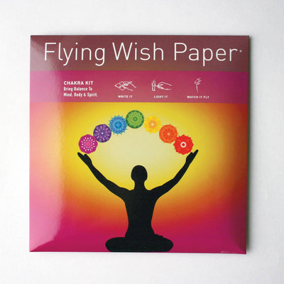 "Chakra" Flying Wish Paper (Large with 50 Wishes + Accessories)