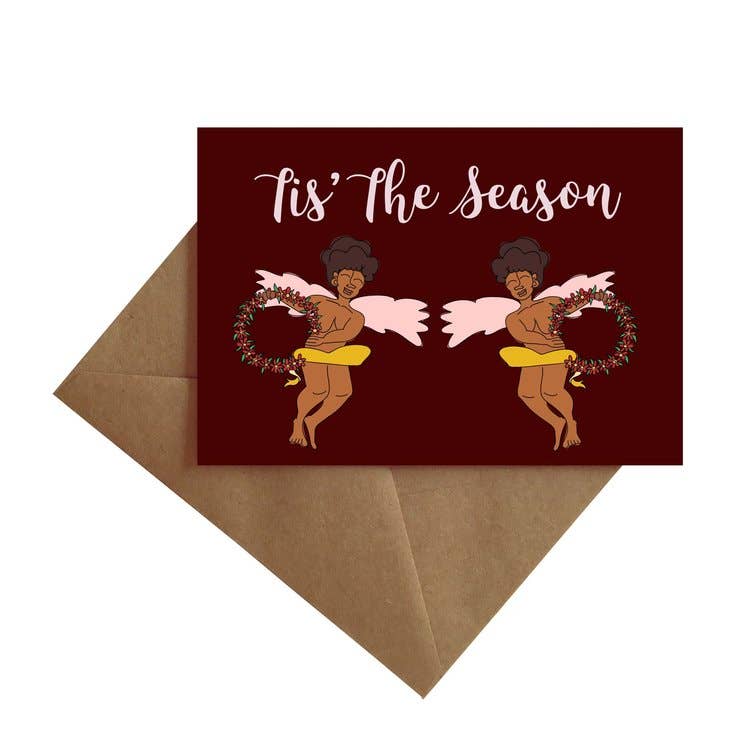 “Tis The Season” Angels Christmas Card