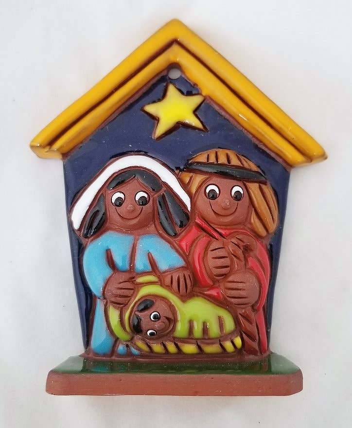 Bolivian Holy Family Creche Ornament