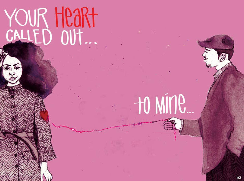“Your Heart Called Out To Mine” Valentine’s Day Card