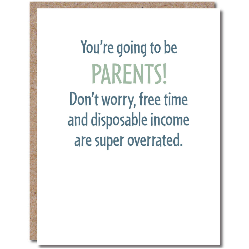 "Super Overrated" Funny New Baby Card