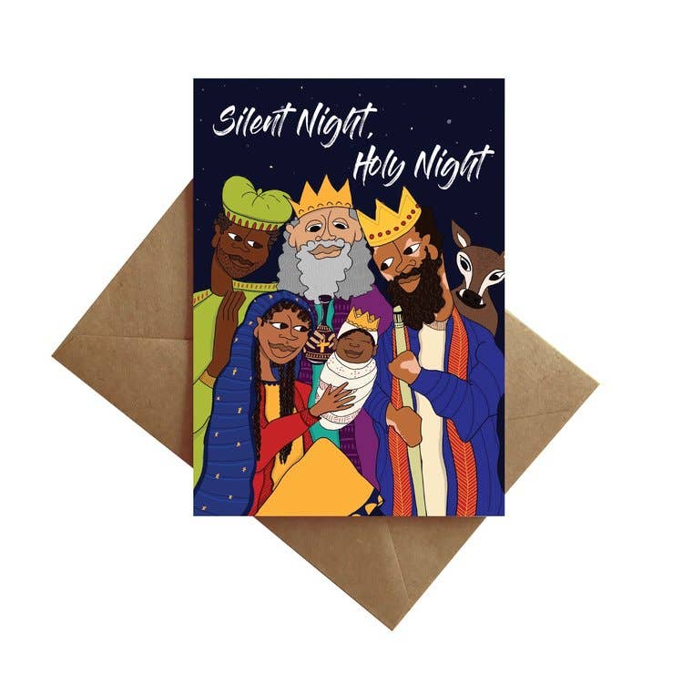 “Silent Night Holy Night” Holy Family Christmas Card