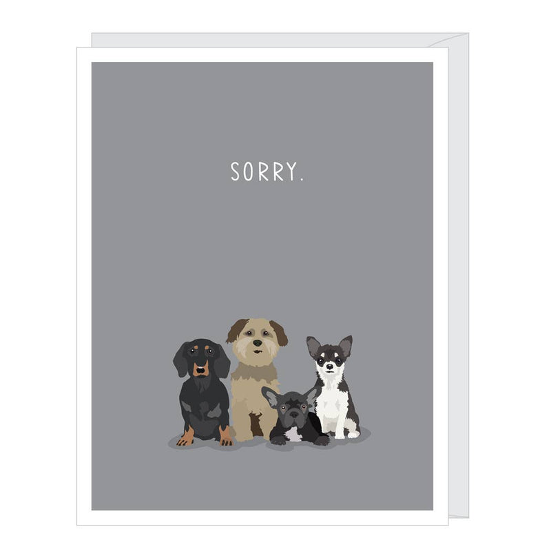 "Sorry" Pet Dogs Sympathy Card