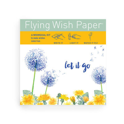 "Let It Go" Flying Wish Paper (Mini with 15 Wishes + Accessories)