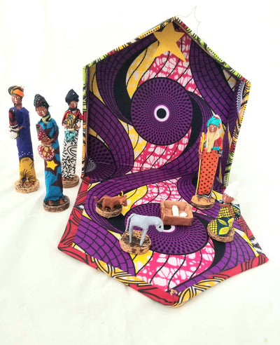 8-piece Kitenge African Nativity Set