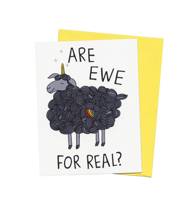 “Are Ewe For Real?” Black Sheep Affirmation Card
