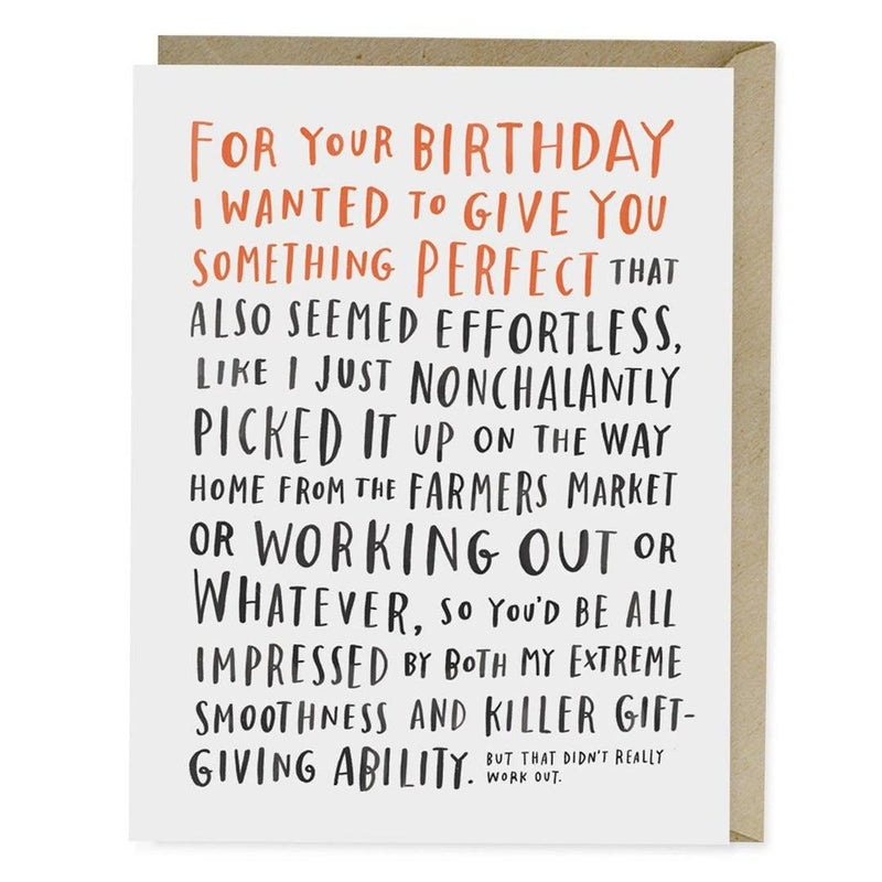 "For Your Birthday" Humorous Birthday Card