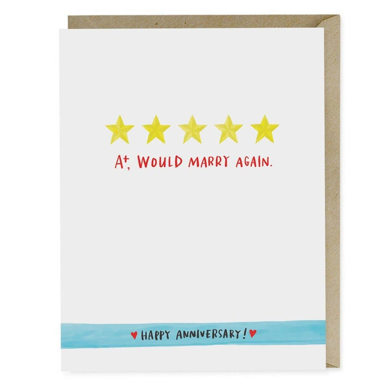 "Would Marry Again" Anniversary Card
