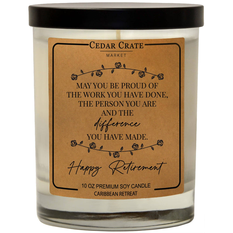 "Happy Retirement" Soy Candle