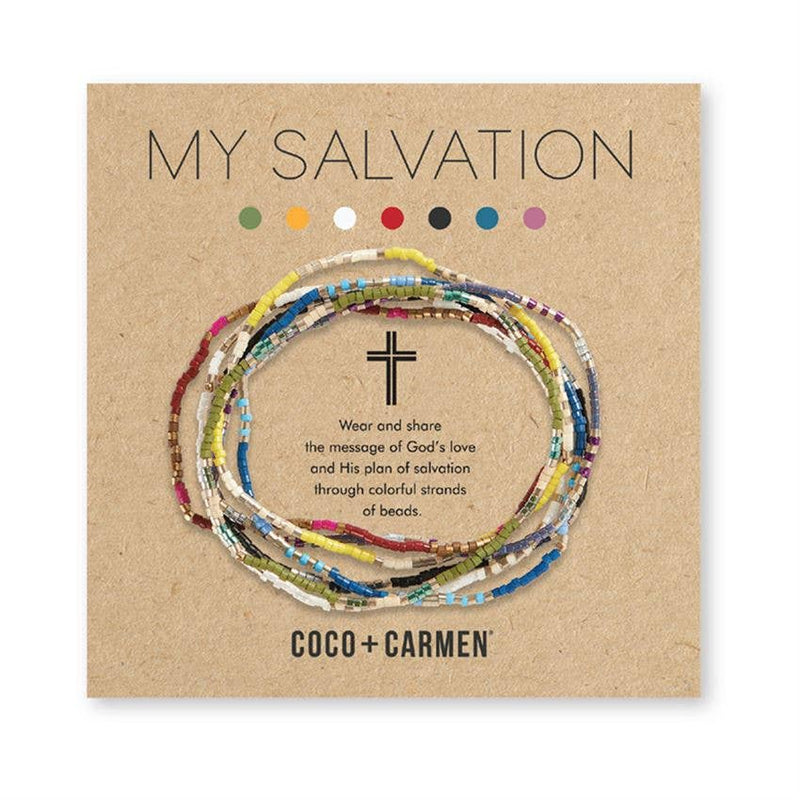 "My Salvation" Stretch Bracelets - Multi Bright