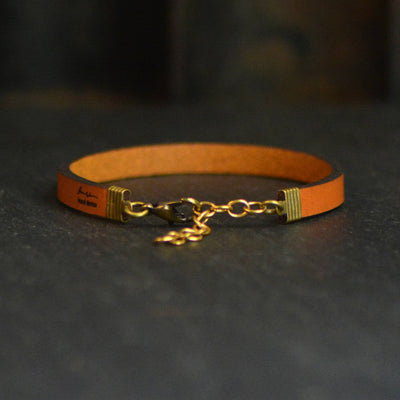 "Beautiful Girl, You Are Capable" Leather Bracelet