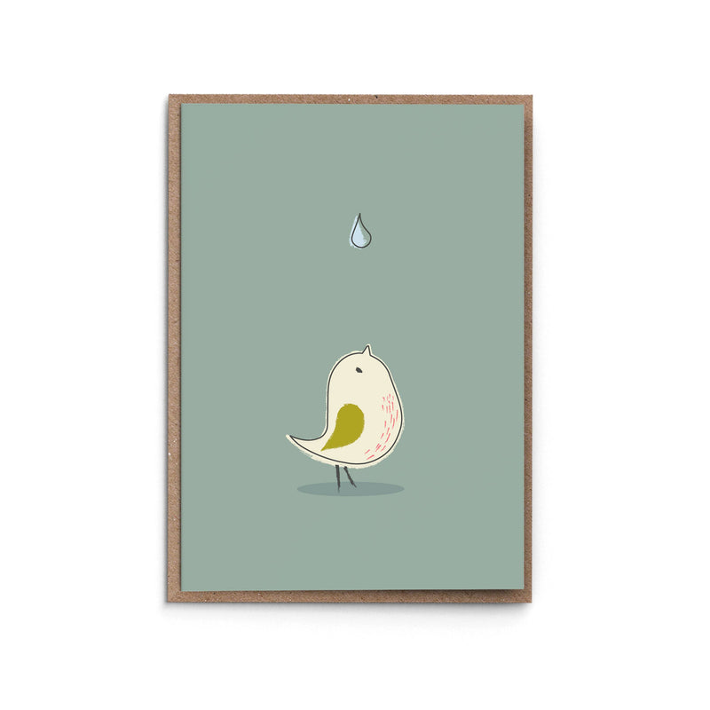 Little Birdie Baptism Card