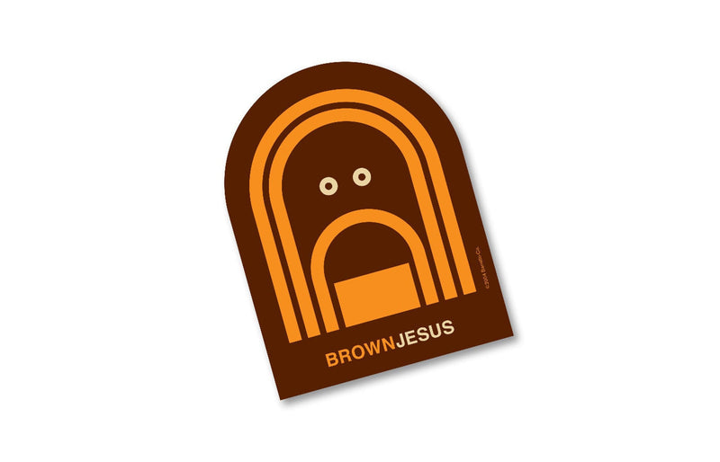 "Brown Jesus” Vinyl Magnet