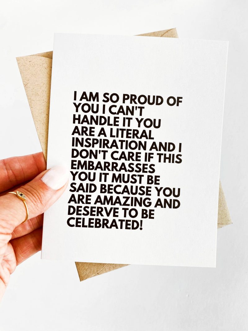 "You Deserve to Be Celebrated" Proud Rant Encouragement Greeting Card