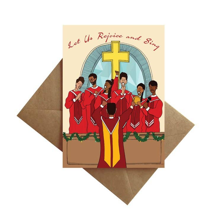 “Let Us Rejoice and Sing” Gospel Choir Christmas Card