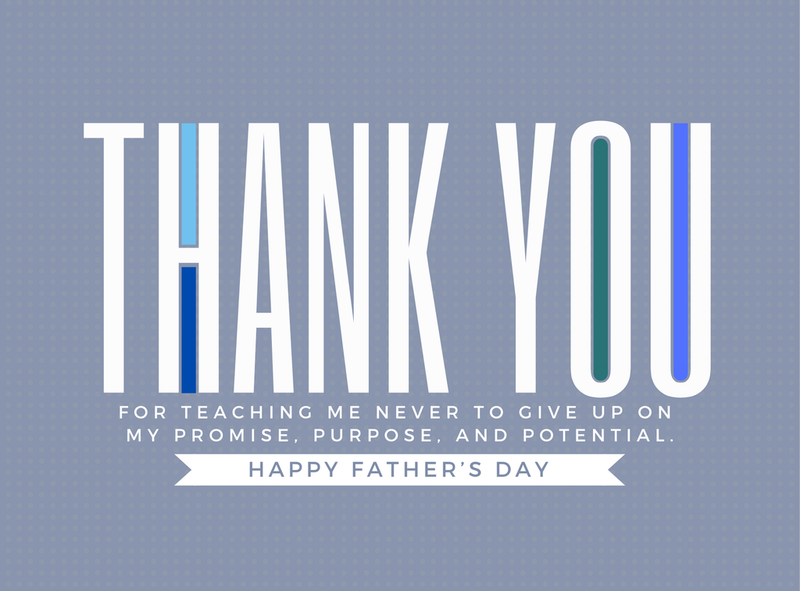 “Thank You For Teaching Me…” Father’s Day Card - Gray