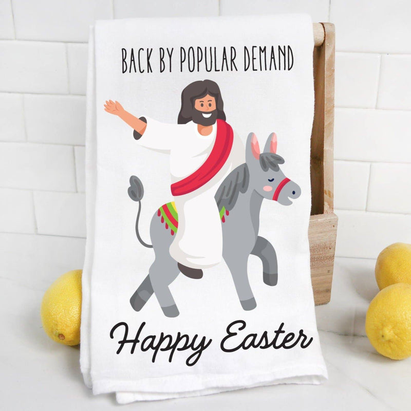 "Back by Popular Demand" Jesus Tea Towel