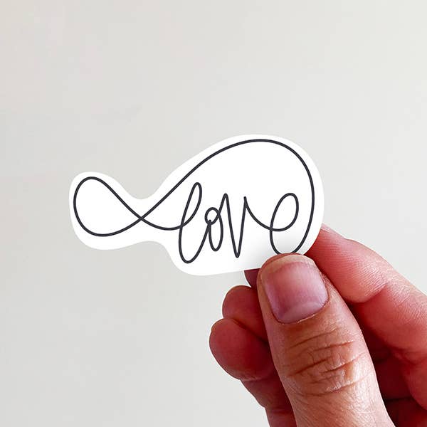 “Love” Infinity Vinyl Sticker
