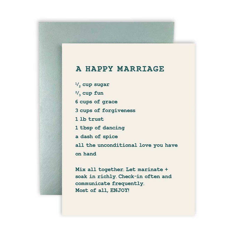 "Happy Marriage" Greeting Card