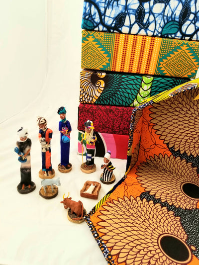 8-piece Kitenge African Nativity Set