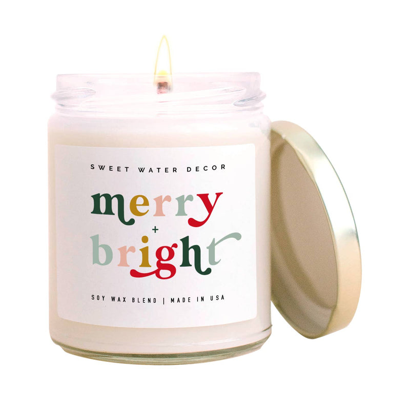 "Merry + Bright" Celebration Candle