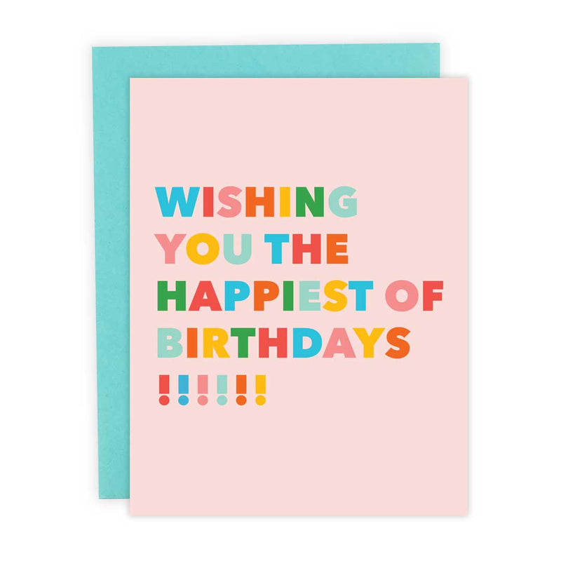 "Happiest of Birthdays" Card