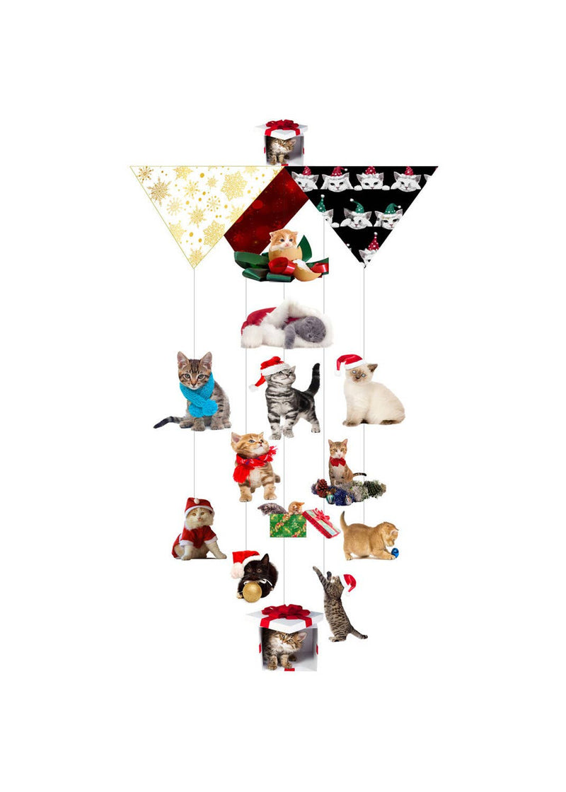 Christmas Cat-Mess Chandelier Christmas Card