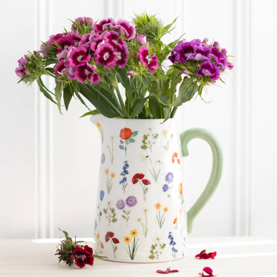 Wildflower Ceramic Flower Pitcher/Vase