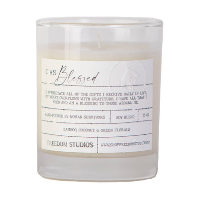 "I Am Blessed" Candle