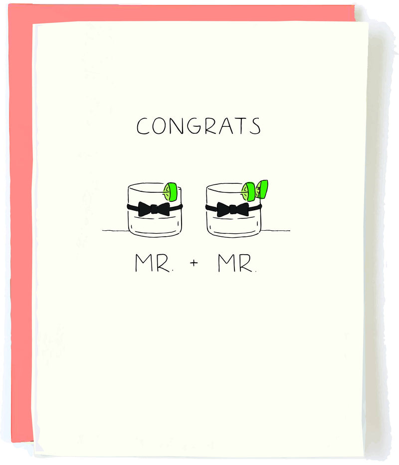 "Mr. + Mr." Wedding Card