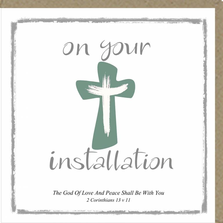 "On Your Installation" 2 Corinthians Greeting Card