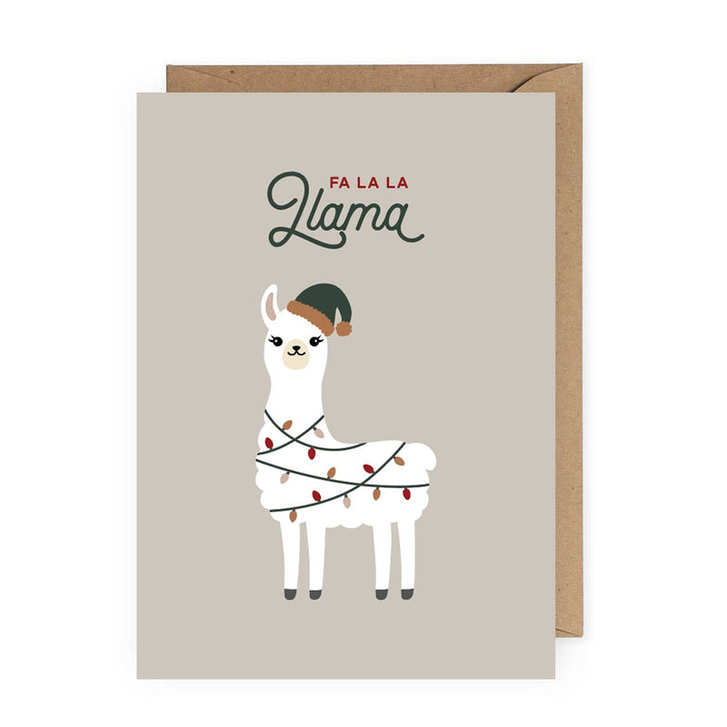 “Fa La La Llama” Christmas Card