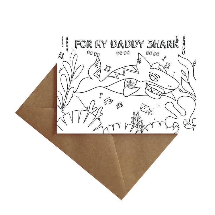 “For My Daddy Shark” Father’s Day Card
