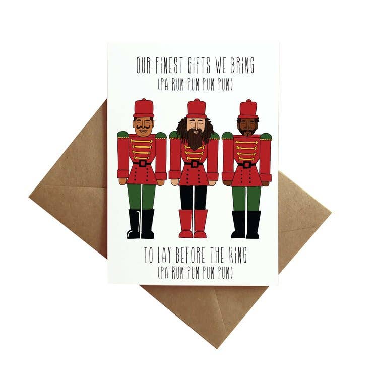 “Our Finest Gifts We Bring…”Nutcracker Christmas Card