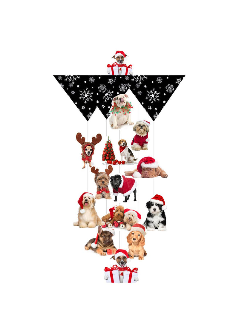 Holiday Dogs Chandelier Card