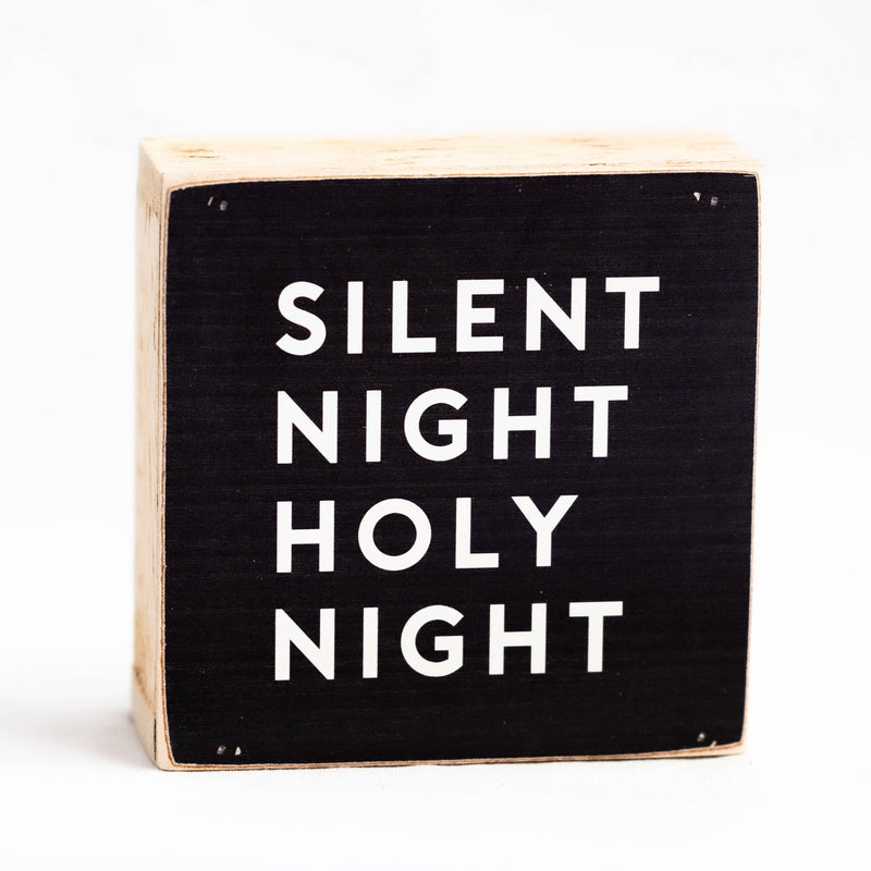 “Silent Night Holy Night” Christmas Sign