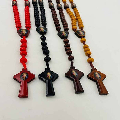 DIVINE MERCY Wooden Rosary  