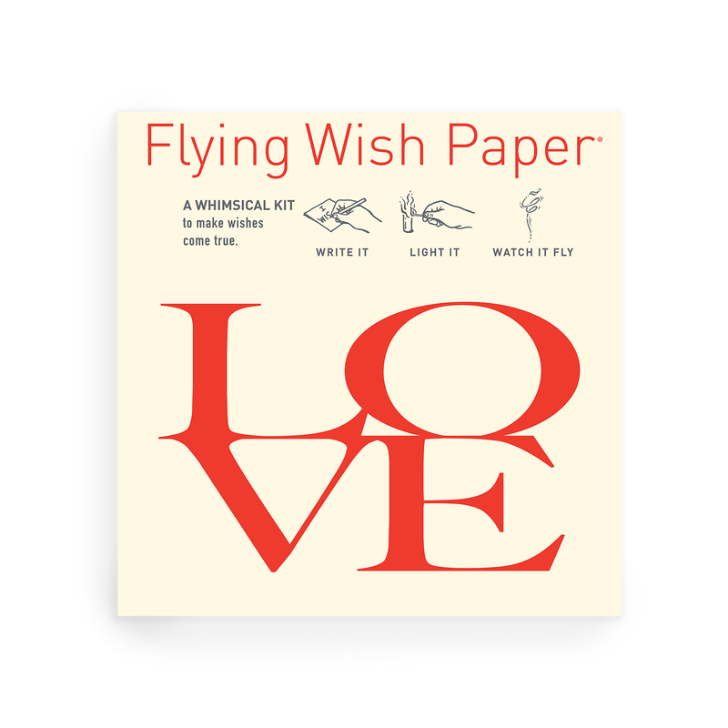 "LOVE Letters" Flying Wish Paper (Mini with 15 Wishes + Accessories)