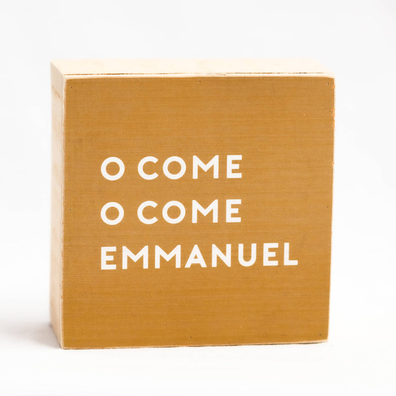 “O Come O Come Emmanuel” Christmas Sign