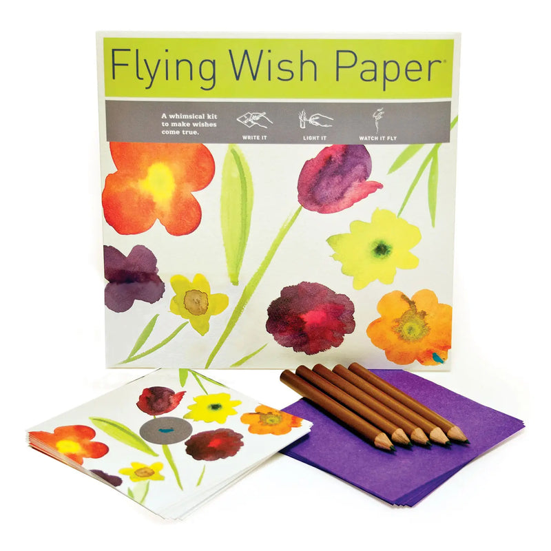 "May Bouquet" Flying Wish Paper (Large with 50 Wishes + Accessories)